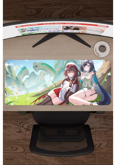 Lan Yan Genshin Impact Anime Oyuncu V4 - 70x30 Xl Gaming Mouse Pad Fare Altlığı
