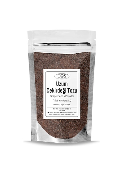 Tos The Organic Spices Üzüm Çekirdeği Tozu 250 G Vitis Vinifera L