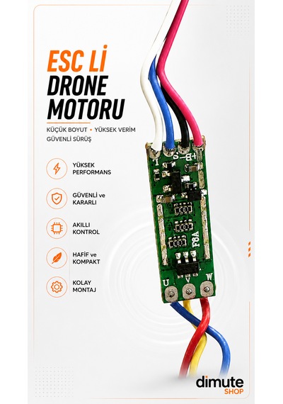 Esc Li Drone Motoru Fırçasız Yüksek Performanslı Rc Drone Yedek Motoru