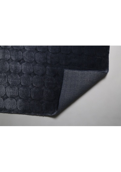 Çam Halı Emboss Jr 67 Blue Modern Desen Yeni Zellanda Yünü Ve Viskon El Dokuması Halı - 80x150 Mavi