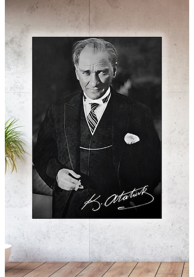 Lucena Metal Baskılı Atatürk Koleksiyonu Tablo No 47 - 15 Cm X 20 Cm