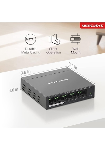 Ayrex 5-port Gigabit Desktop Switch With 4-port Poe