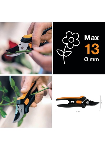 Fiskars Çiçekçi Makası Sp14, Uzunluk: 24 Cm, Yüksek Kaliteli Çeli