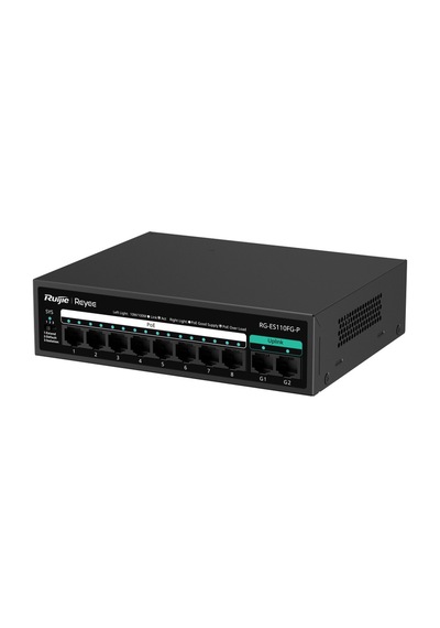 Ruijie-reyee Rg-es110fg-p 8xfe+2xge F.gigabit 110w Poe Switch