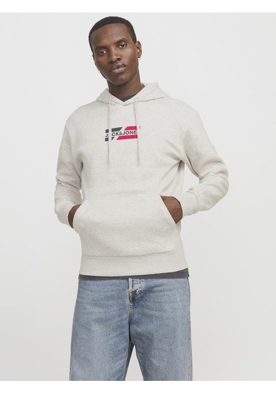 Jack & Jones Jjcorp Graphıc Sweat Hood Noos Beyaz