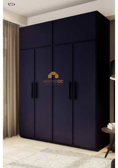 Yapışkanlı Folyo - Super Mat Lacivert - Mobilya Duvar Kapı - 120cm Genişlik - Sm957 120 X 800 Cm