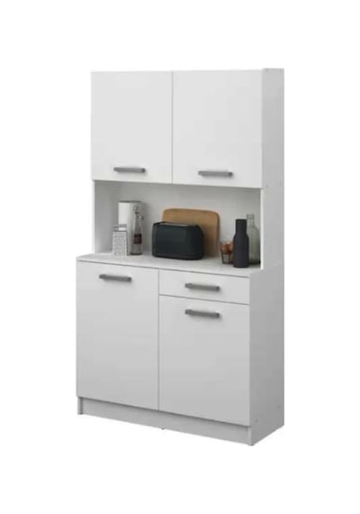 Arslan Çok Amaçlı Dolap-mikrodalga-erzak-airfryer-mutfak-kiler Dolabı-kahve Köşesi-beyaz-100cm Beyaz Arslan Çok Amaçlı Dolap-mikrodalga-erzak-airfryer-mutfak-kiler Dolabı-kahve Köşesi-beyaz-100cm Beyaz