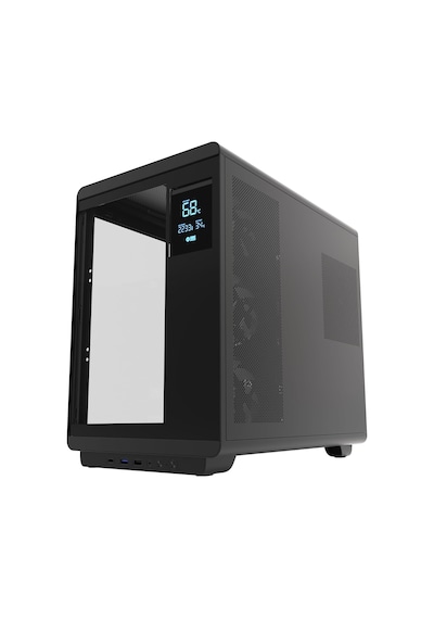 Hc710 850w 80+ Bronze Argb Akvaryum Atx Mid Tower Siyah Gaming Kasa