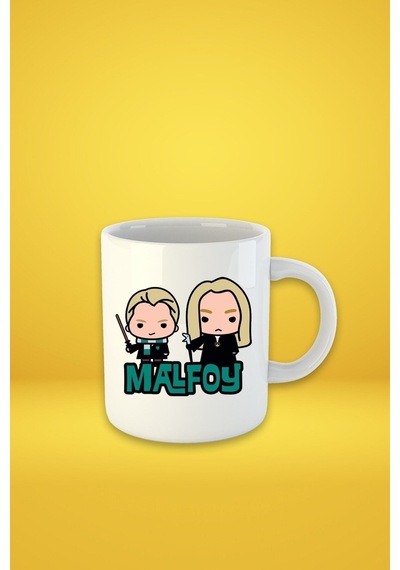 Malfoy Baskılı Kupa Bardak Beyaz