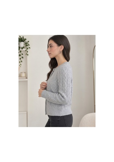 Youknitwear You Lounge Triko Hırka Gri