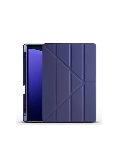 Galaxy Uyumlu Tab S9 Plus Kılıf Tri Folding Kalem Bölmeli Standlı Kılıf