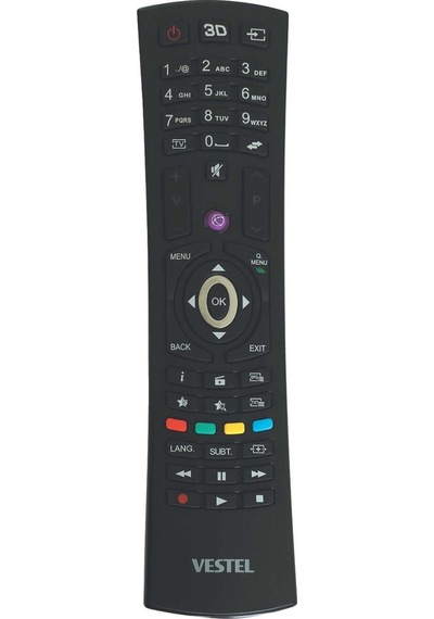 Vestel Uyumlu Lcd Tv Kumandası 3dli