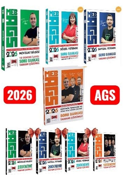 2026 Ags Soru Bankası Seti Ve Ags Deneme Seti 8'li