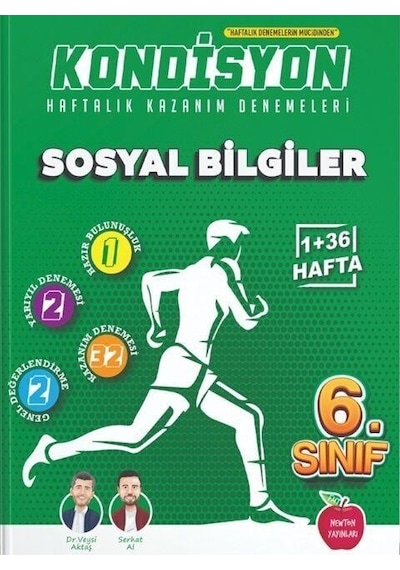 6. Sınıf Sosyal Bilgiler Kondisyon Haftalık Kazanım Deneme Newton Yayınları