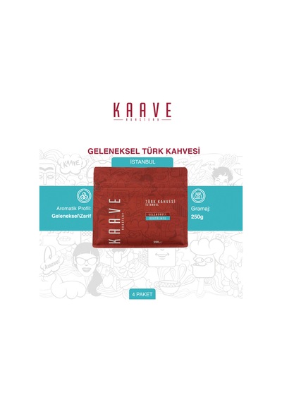 Kaave Roasterty Türk Kahvesi İstanbul 4 x 250 G