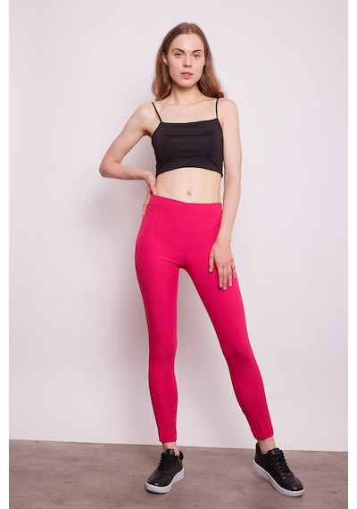 JUMENT Power Strech Likralı Dar Kesim Yüksek Bel Beli Lastikli Bilek Boy Kumaş Pantolon-fujya JUMENT Power Strech Likralı Dar Kesim Yüksek Bel Beli Lastikli Bilek Boy Kumaş Pantolon-fujya