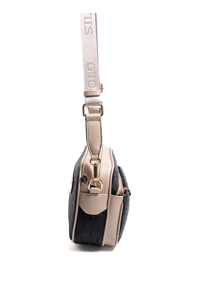 Silver Polo Sp1267 Kadın Çapraz Çanta Logolu Siyah-s.nut