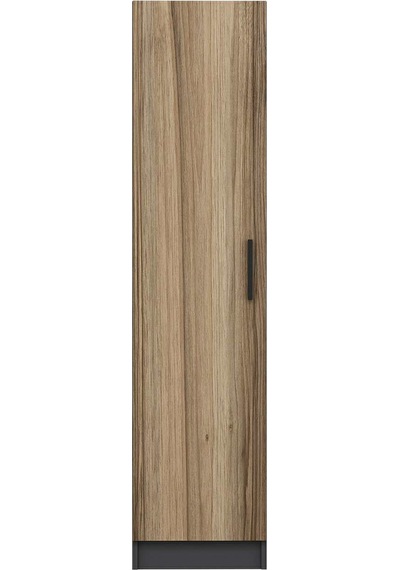 Minar Kale 1 Kapaklı Raflı Dolap Antrasit - Dore 190cm