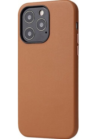 Apple Uyumlu iPhone 13 Pro Wireless Şarj Destekli Ve Kadife Kaplamalı Premium Pu Deri Kapak Ryc/eyzi Kahve
