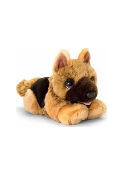 Sd2532 Yumuşak Oyuncak İmzalı Yavru Köpek Alsatian, Siyah, Kahverengi Genel