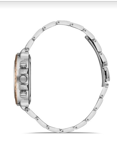 Aqua Di Polo Rose Gold Gümüş Çelik Zirkon Taşlı Apws014102 Kadın Kol Saati
