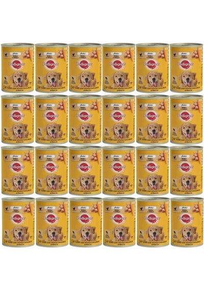 Pedigree Tavuklu Konserve Köpek Yaş Mama 400 Gr X24