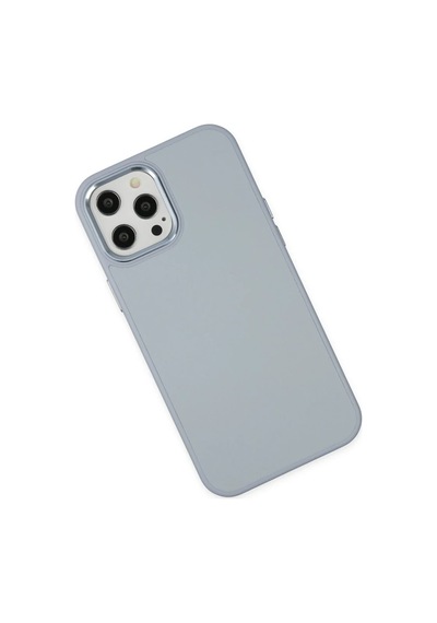 Apple Uyumlu iPhone 12 Pro Max Kılıf Asya Deri Silikon - Sierra Blue 0.2M-Çok Renkli