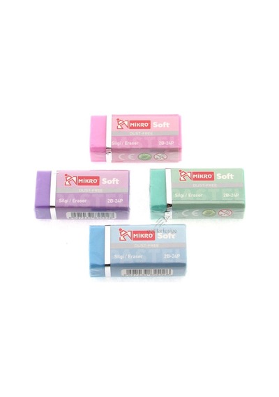 Mikro Soft Pastel Silgi 2b-24p