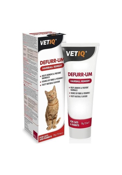 Vet Iq Defurr-um Tüy Yumağı Önleyici Kedi Malt Macunu 70 Gr