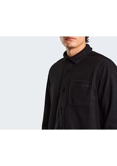 The North Face M Open Range Fleece Long Sleeve Shırt Erkek Outdoor Polar Ceket Nf0a8jk3jk31 Siyah