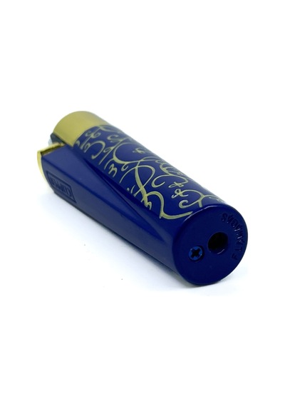 Clipper Blue Pattern Metal Çakmak - Lacivert