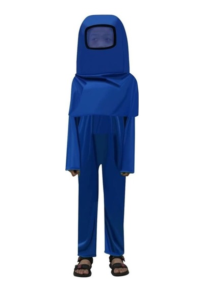 Kostümsarayı Among Us Cosplay Uzaylı Astronot Kostümü Mavi