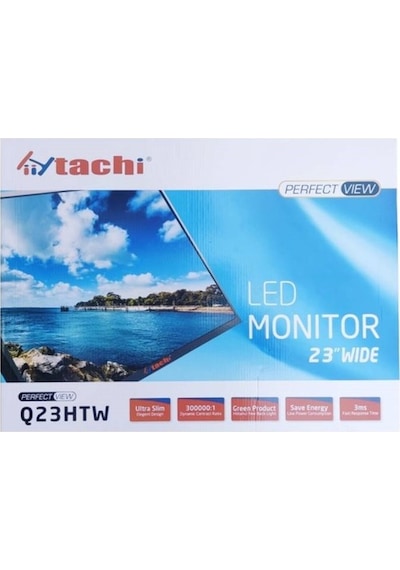 Hiitachi Q23HTW 23'' Wide 3 MS 60 Hz Perfect View Full Hd Led Monitör
