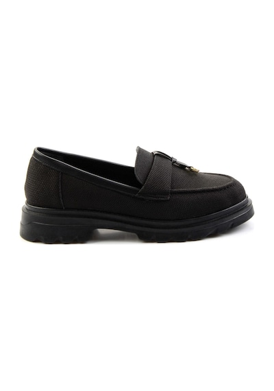 Bambi Siyah Kadın Loafer Ayakkabı K01997010518 Siyah