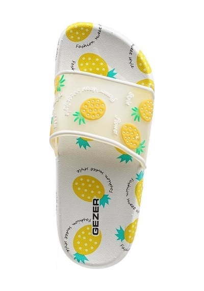 Meyveli Çilek Ananas Kaydırmaz Taban Günlük Banyo Bahçe Plaj Havuz Çocuk Terliği Sarııııı Meyvelii Meyveli Çilek Ananas Kaydırmaz Taban Günlük Banyo Bahçe Plaj Havuz Çocuk Terliği Sarııııı Meyvelii