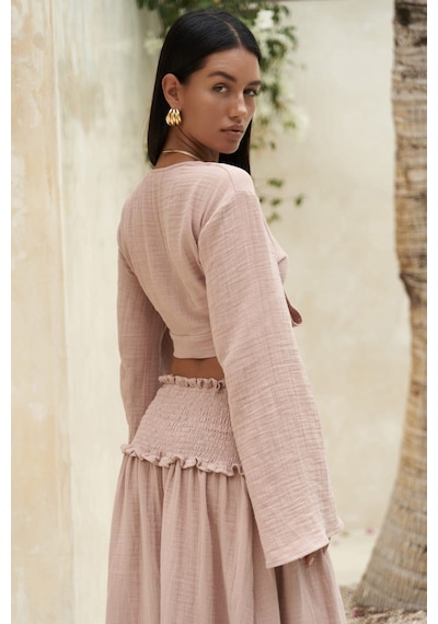 Mai Collection Mai Studios Co. Marshanda Somon Crop Etek Takım Somon