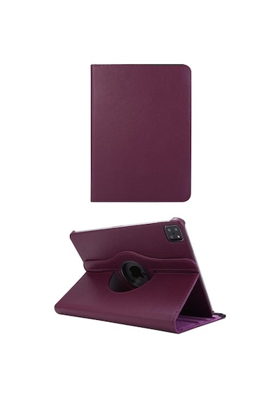 Apple Uyumlu iPad Pro 12.9 2021 (5.Nesil) Kılıf 360 Dönebilen Standlı