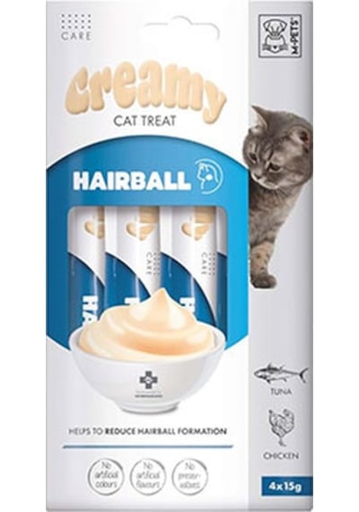 M-pets Tüy Yumağı Önleyici Krema Kedi Ödül Maması 4x15 Gr 244-30040.01