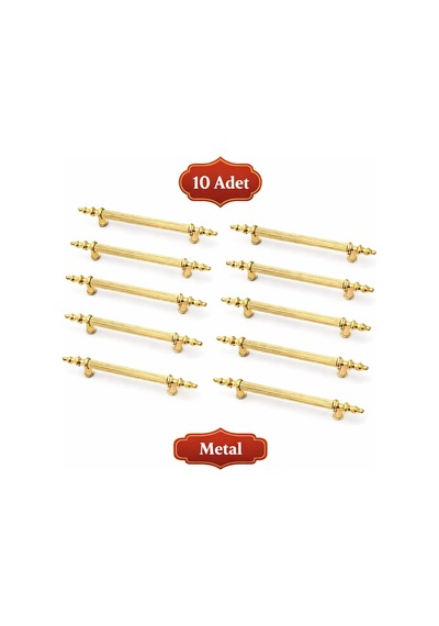 Kumru Lüks Gold Altın 160mm Metal Dolap Çekmece Kulpu 10 Adet Altın Altın