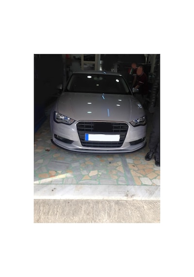 Audi A3 12-16 Uyumlu Ön Lip Tampon Eki Body Kit Yumuşak Mat Siyah Kırılmaz