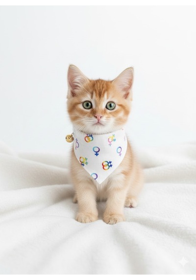 Flypet Karışık Desen Fular Kedi Tasma & Yavru Köpek Tasma 13cm-24cm Ayarlanabilir Tasma