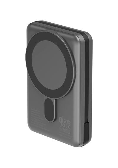Magpac Pro Plus 10.000 Mah 20w Type-c 20w Type-c Kablo Ve 15w Kablosuz Şarj Hızlı Şarj Magsafe Powerbank Koyu Gri