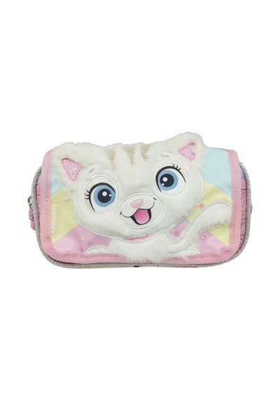 Chımola Cute Cat Smıle Kalem Çantası Çok Renkli K