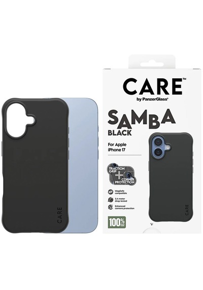 Panzerglass By Care Apple iPhone Uyumlu  17 Samba Magsafe Siyah Kılıf