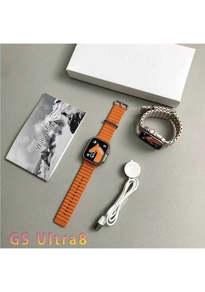 Wearfitpro 49mm Çift Kordon Kilitli Vidalı Gs Ultra 8 Max Watch 8 Ultra 2.08 Ekran Akıllı Saat