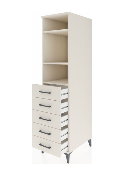 Kronos Dolap 3 Raflı 5 Çekmeceli 44x59x182 Aytaşı-aytaşı Aytaşı
