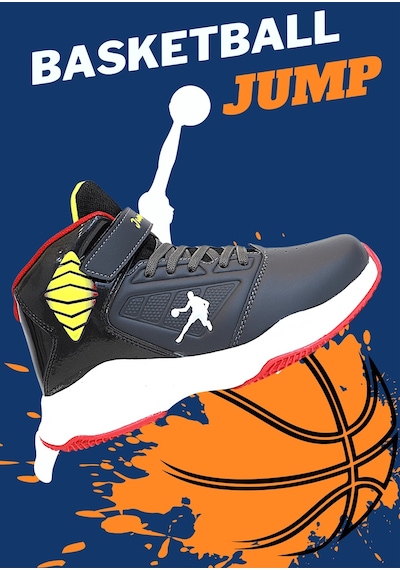 Jump Kidessa 1755-29196 Ultra Hafif Anatomik Tabanlı Unisex Çocuk B Füme Çok Renkli