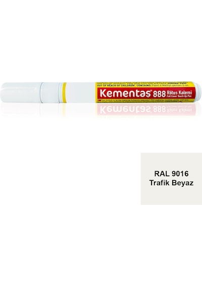 Ral 9016 Trafik Beyaz Tam Örtücü Rötüş Kalemi Tam Örtücü Rötuş Kalemleri-12953