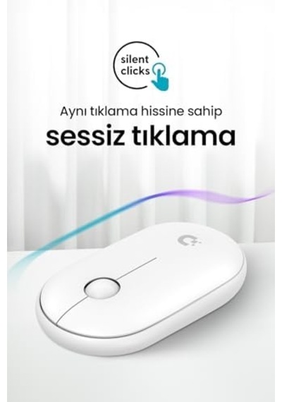 Daxi Mx300 Mobile Pro Sessiz Kablosuz Mouse Bluetooth Ve 2.4ghz Wireless Bağlantı Beyaz