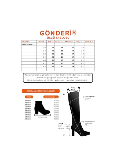 Gönderi(R) Gönderi R Taba Antik Fermuarlı Kalın Topuklu Postal Çizme